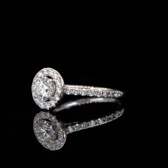 20865 Hearts On Fire Transcend 18K White Gold 0.65 F VS2 Diamond Engagement Ring - Picture 7 of 7